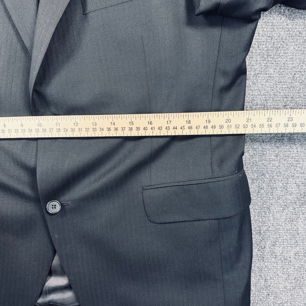 Jack Victor 42S Black Valentino CT 100% Wool Blazer Jacket Sport Coat Preppy - Picture 9 of 14